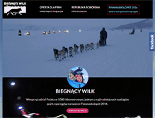 Tablet Screenshot of biegnacy-wilk.pl